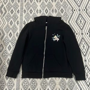 Tillys full tilt zip up hoodie black stay groovy lightly worn good condition